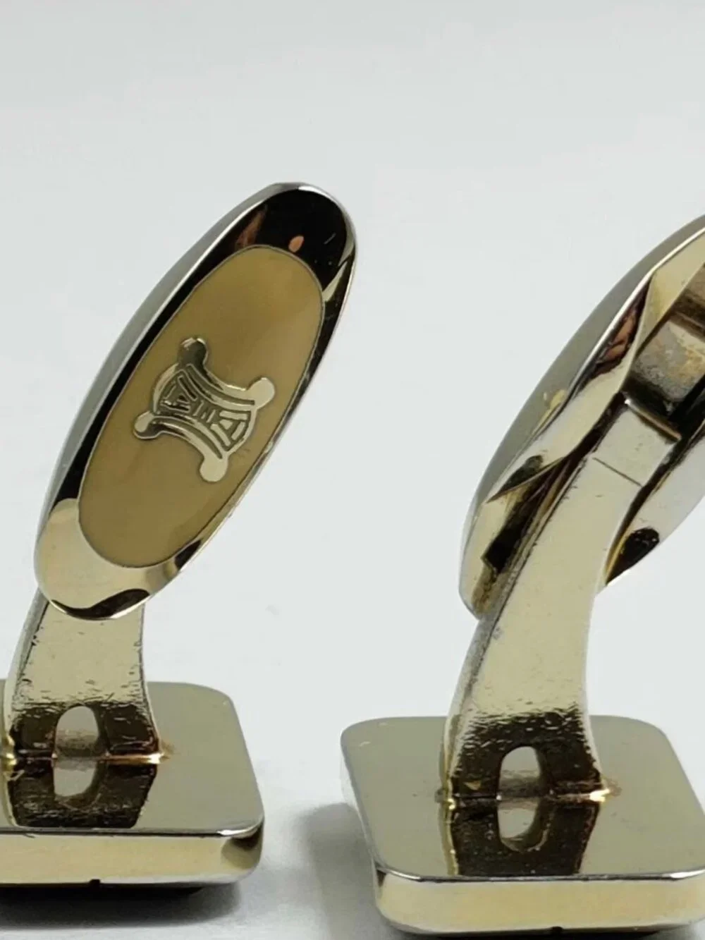 Vintage Celine Paris Horse & Carriage Cufflinks with Original Box